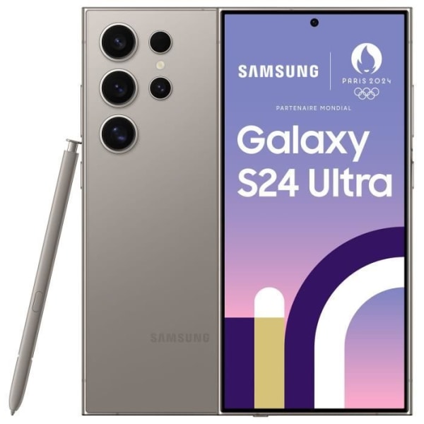 Samsung Galaxy S24 Ultra Smartphone 256 GB Grå Grå, Titan