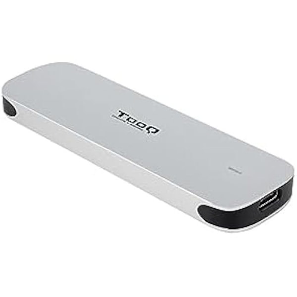 Externt hölje för M.2 NGFF SSD - TOOQ TQE-2202S - Aluminium - Silverfärg Silver