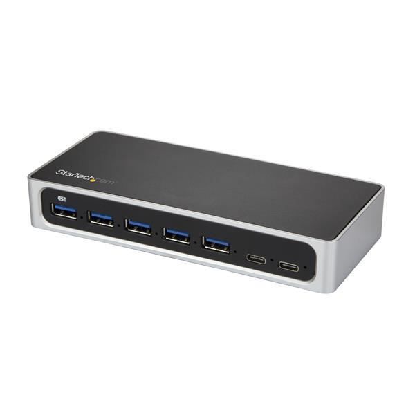 StarTech.com 7-portars USB-C Hub med extern ström - USB Type-C till 5x USB A och 2x USB-C Hub - USB 3.0 (HB30C5A2C
