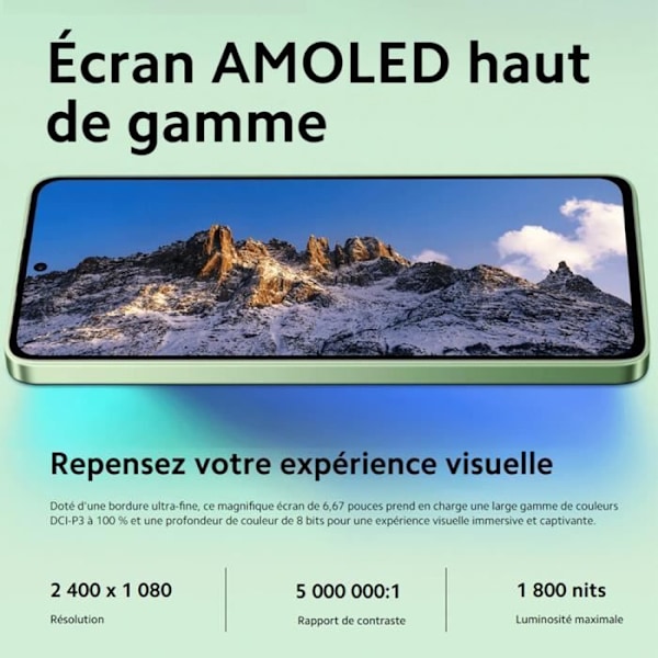 Xiaomi Redmi Note 13 4G Smartphone 8G+128GB blå Snapdragon® 685 108MP kamera AMOLED-skärm 120Hz 33W