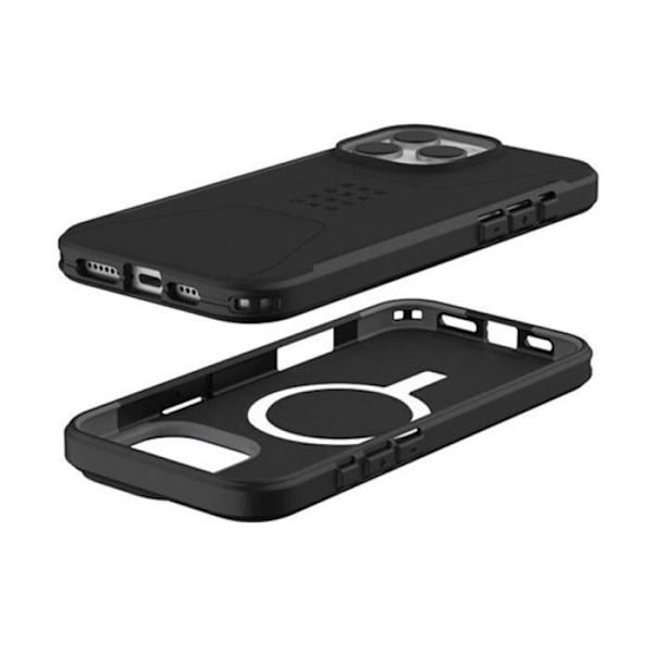 Coque - UAG - Civil - iPhone 16 Pro Max - Antiglidande - Hexagonmönster - Svart Svart