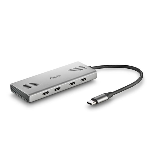 USB-C-hubb - NGS - WONDER4-C - 4 portar - 5 Gbps - Aluminium - 180 mm