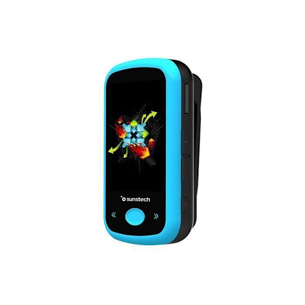 Sunstech IBIZABT8GB, MP4-spelare, 8 GB, LCD, 3,5 mm, FM-radio, svart, blå