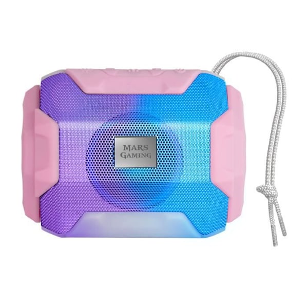 Bärbar Bluetooth-högtalare - Mars Gaming - MSBAX - 10W - RGB - 8h batteritid Rosa