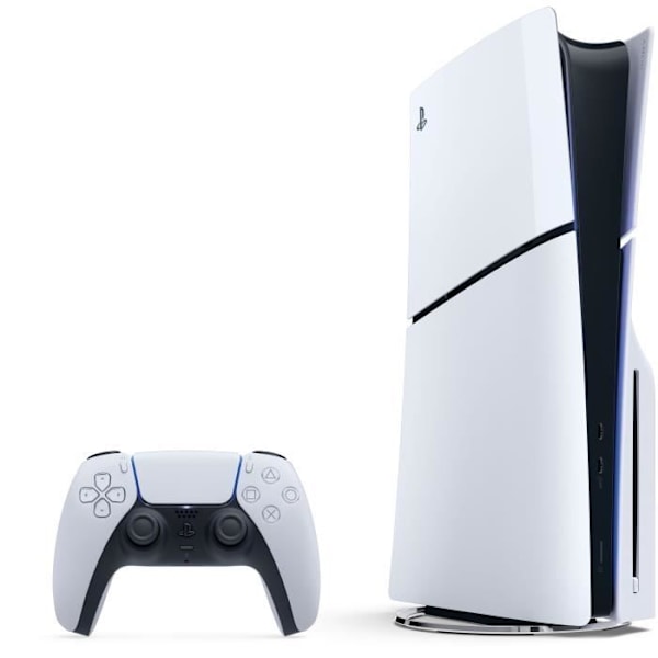 PlayStation 5-konsol - Standard Edition (Slim Model) vit svart