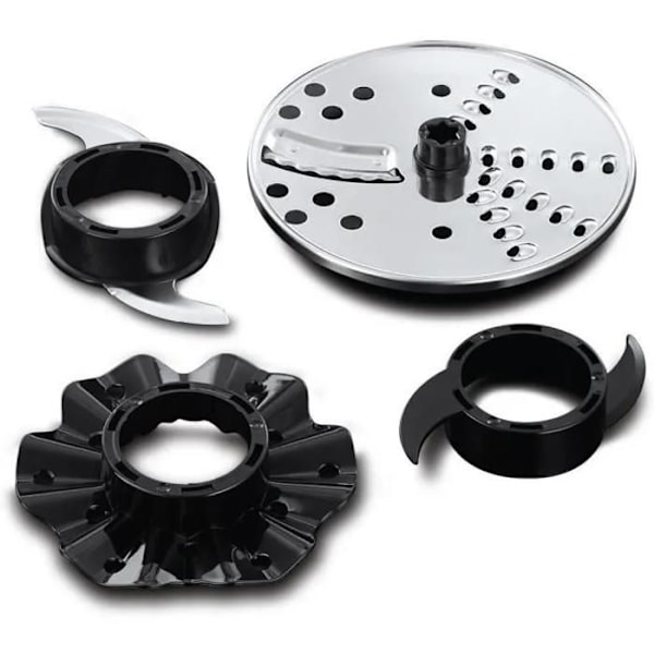 Multifunktionsrobot - RUSSELL HOBBS - Mattsvart 24732-56 - 600 W - 2,5 L skål - Rostfria blad - Vändbar skiva - Mattsvart Mattsvart och krom accent