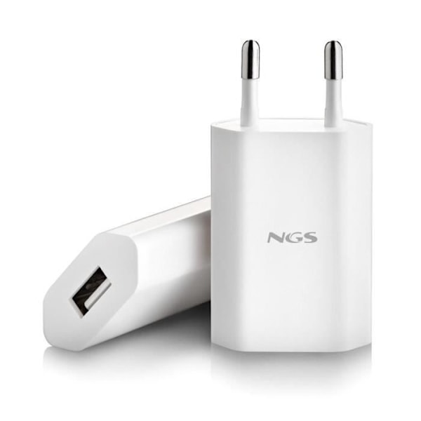 NGS BUCKET ACE USB Laddare - 5V2A-10W - Vit Vit