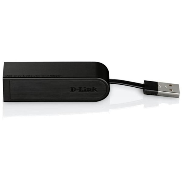D-LINK USB 2.0 till Fast Ethernet 10/100 Mbps-adapter - DUB-E100 Svart