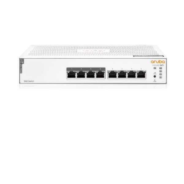 NÄTVERK, Switch, Fristående Switch, HPE Aruba Ion 1830 8g 65w Sw specifikationer 8N LAN-portar LAN-portar typ och hastighet