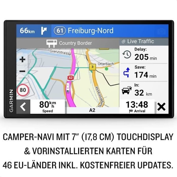 GPS för husbilar Camper 795 - GARMIN - 7" - trafikinformation i realtid