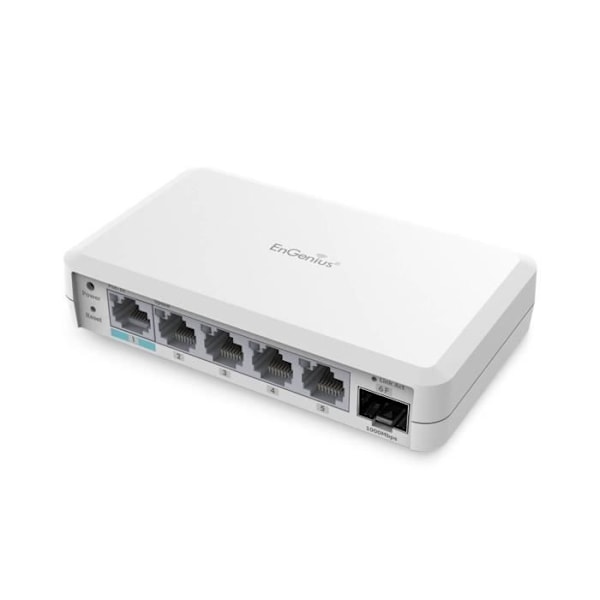 EnGenius EXT1106 L2 Gigabit Ethernet Nätverksswitch 5 portar PoE Cloud Vit