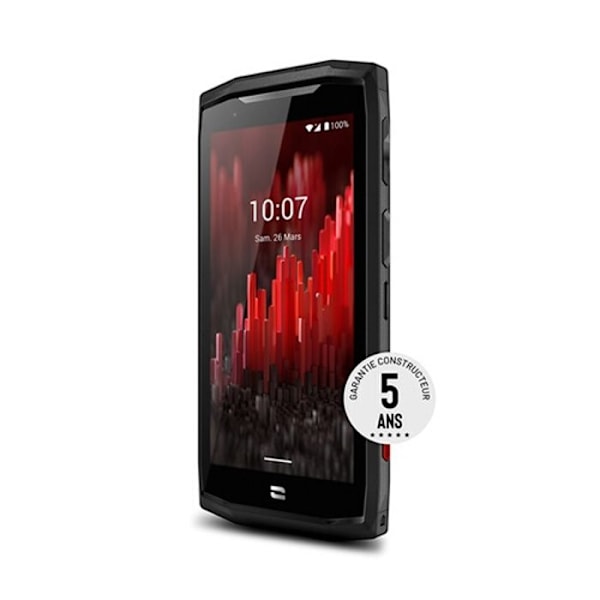 TELEFON, Smartphone, GSM/GPRS/EDGE/UMTS/HSDPA, Crosscall, Crosscall Corem5 4+64go utan laddare Hörsnäcka Egenskaper tum Svart