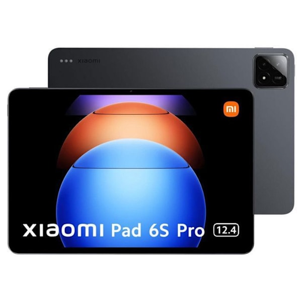 Xiaomi Pad 6S Pro Smart Tablet 8+256GB Snapdragon 8 Gen 2 LCD-skärm 12,4" 3K 144Hz Batteri 10000mAh Laddning 120W Svart