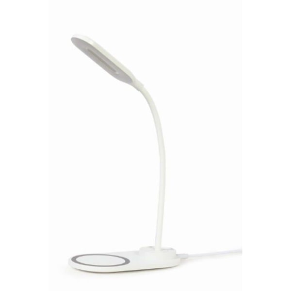 Gembird TA-WPC10-LED-01-W, Inomhus, DC, Trådlös laddare, 1,5 m, Vit Den VITTA BORDSLAMPAN MED TRÅDLÖS LADDARE är en Vit