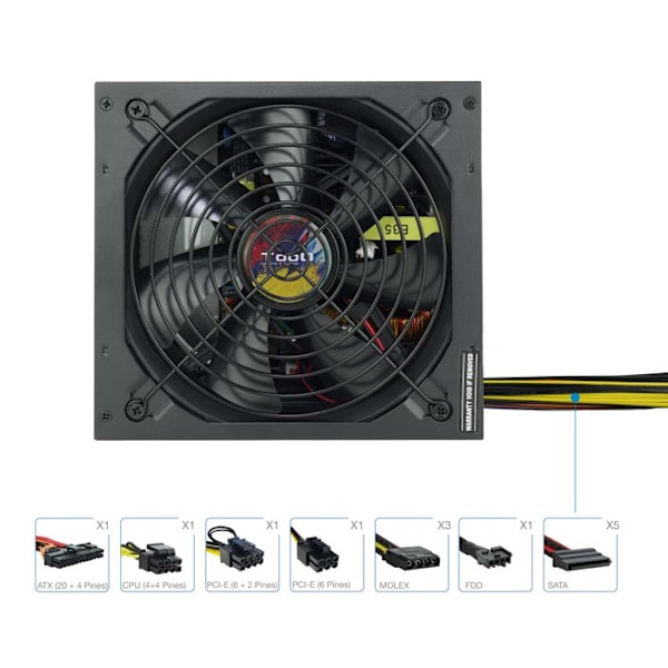 TooQ Strömförsörjning TQAPOLO-650SP 650W