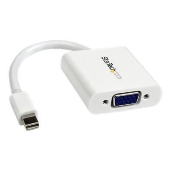Mini DisplayPort till VGA Adapter / Converter - Mini DP till VGA Video Converter - M/F - 1920 x 1200 - Vit - MDP2VGAW