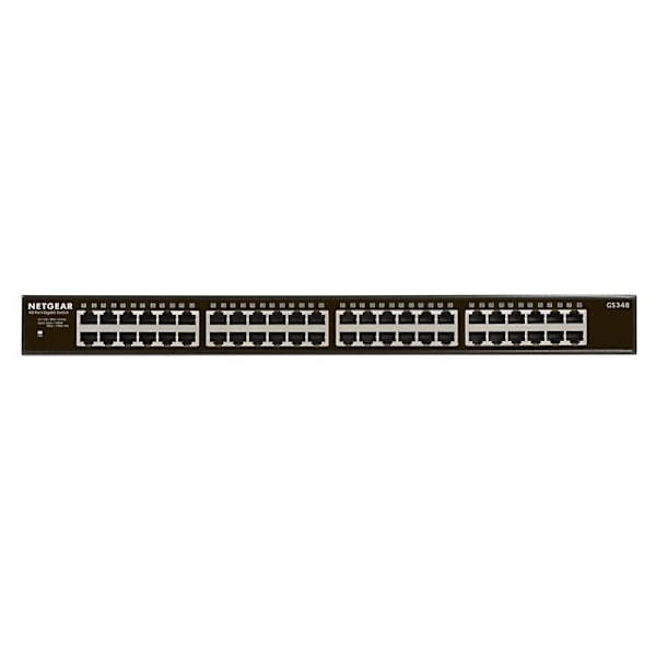 Switch - NETGEAR - GS348-100EUS - 48 portar 10/100/1000 RJ45 - Icke hanterbar - Gigabit Ethernet