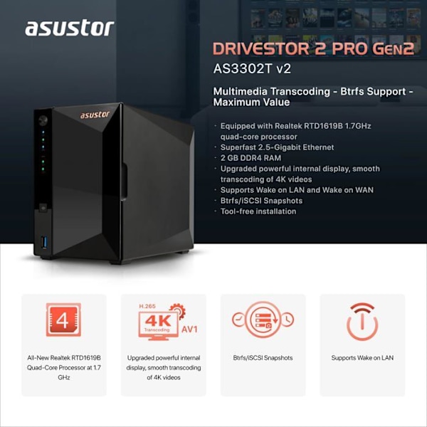 Asustor Drivestor 2 Pro Gen2 A