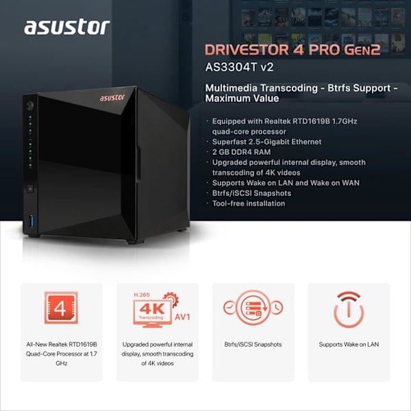 Asustor Drivestor 4 Pro Gen2 A
