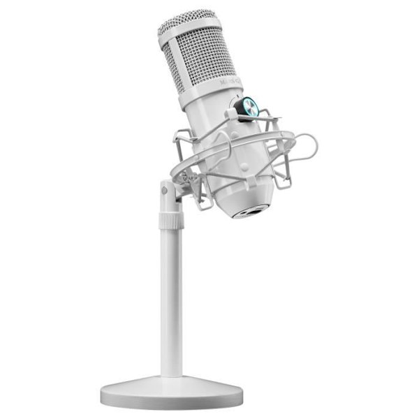Mars Gaming MMICX Vit - LED Professional Studio Mikrofon - USB Plug & Play Vit
