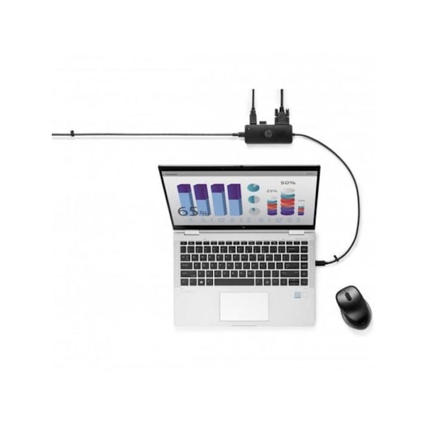 Dockningsstation - HP - Travel Hub - USB-C - HDMI - 4K UHD