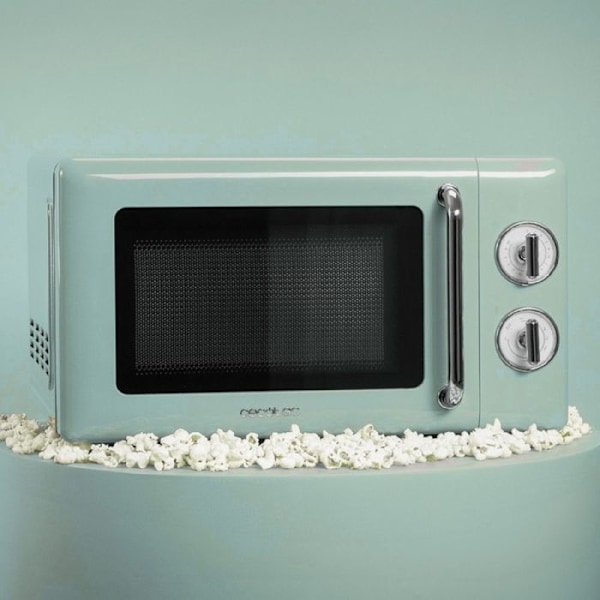 Cecotec Mechanical Microwave Proclean 3010 Retro Green. 20 L, 700 W i 6 nivåer, timer upp till 30 minuter, avfrostningsläge, desi