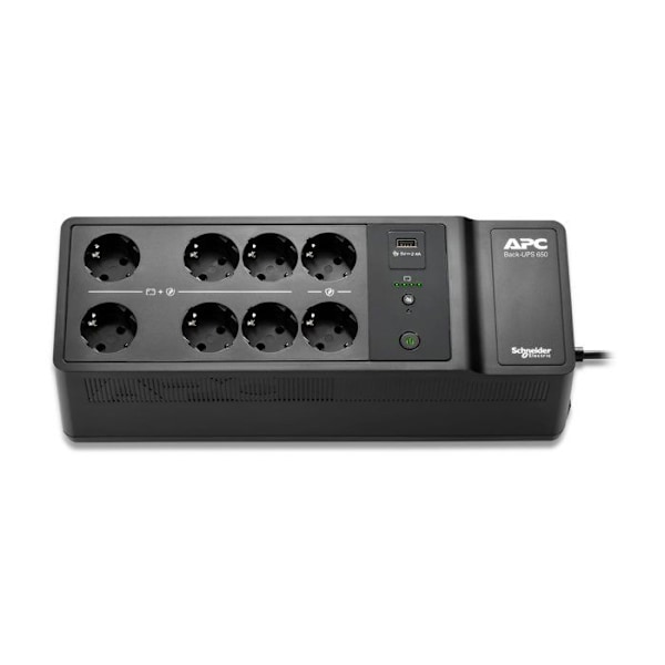 Inverter - APC - BE650G2-GR - 400W - 8 uttag - Grå Svart