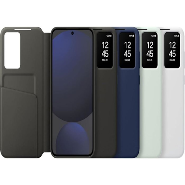 Smartphonefodral - Samsung - Galaxy S24 FE - Mint - Fullständigt skydd - Smart View-fönster mynta