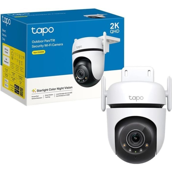 4MP PTZ utomhus WiFi övervakningskamera - Tapo C520WS - Starlight Color Night Vision - Persondetektion