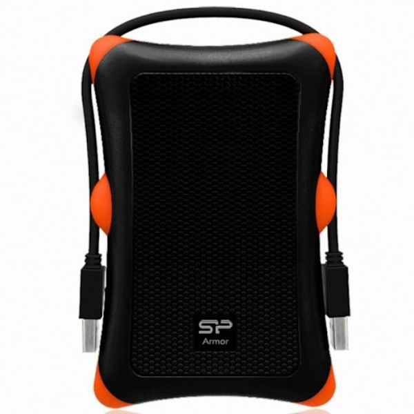 USB 3.0 A30 extern hårddisk - 2 TB - Svart - SILICON POWER