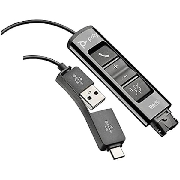 POLY DA85 Adapt+Control USB-A/C - QD för EncorePro hörlurar