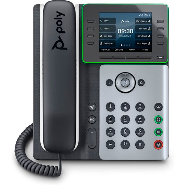 HP POLY Poly Edge E320 IP Telefon Svart