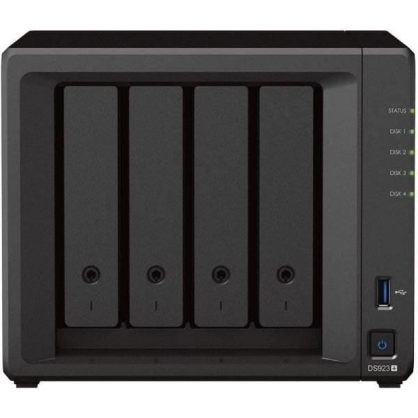 Lagringsserver - Synology - DiskStation DS923+ - 4 fack - 50 To - NVMe Svart