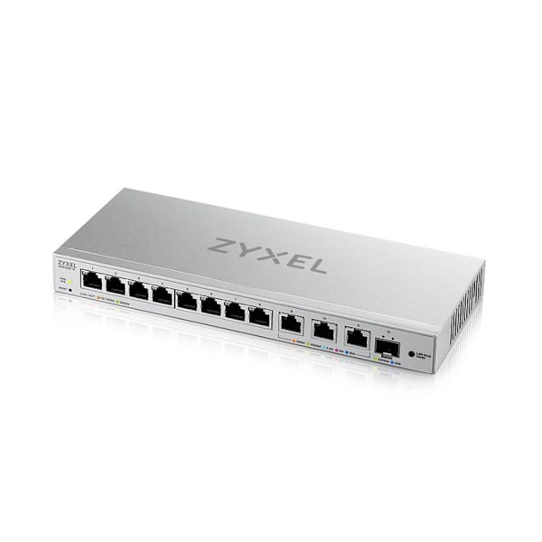 MultiGig Switch - ZYXEL - XGS1250-12 - 12 portar - 10G SFP+ - Tyst drift