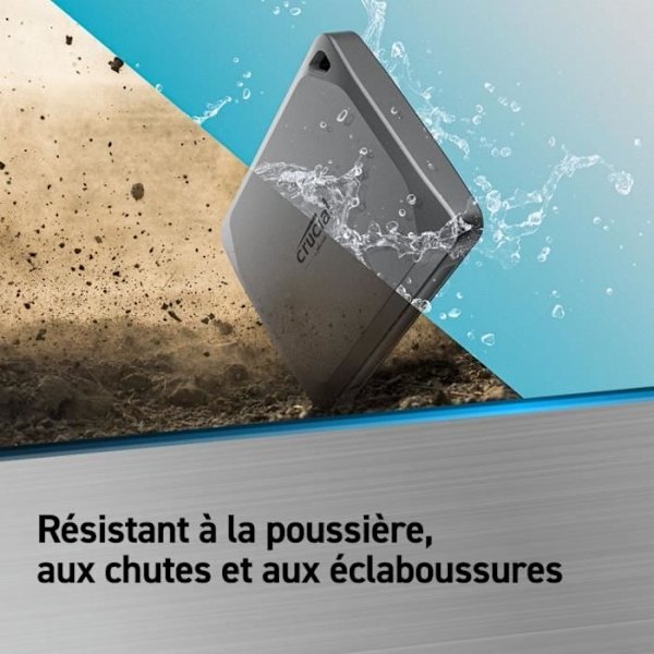 CRUCIAL- Bärbar extern SSD - X9 Pro - 1 TB - USB 3.0 - CT1000X9PROSSD9