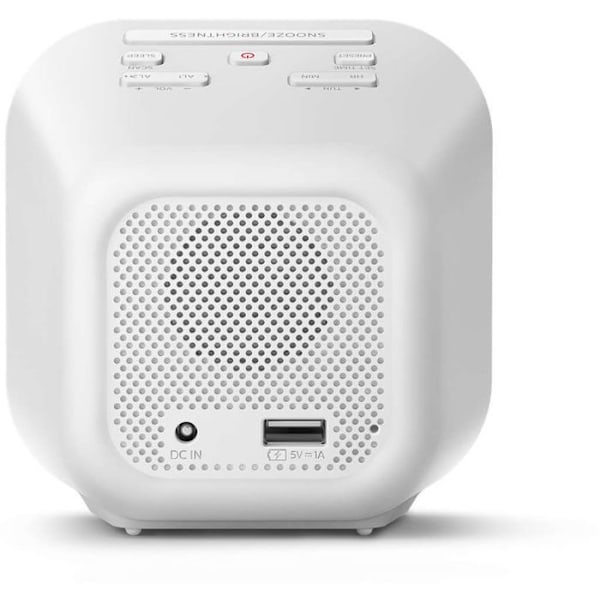 Philips TAR4406 MIRROR FINISH Klockradio Vit