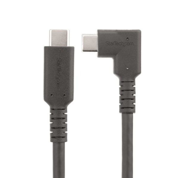 USB-C-kabel - StarTech.com - 2m - USB 3.2 Gen 2 - Rätt vinkel - Dataöverföring