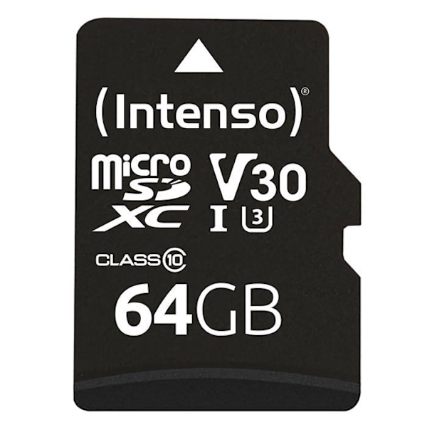 Intenso Professional 64 GB microSDXC-minneskort - UHS-I - Klass 10