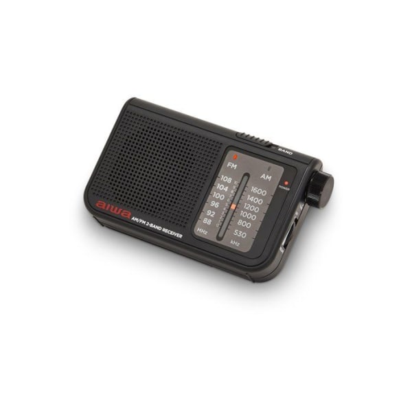 RADIO Aiwa Rs-55bk Analog Personal Portable Radio Svart