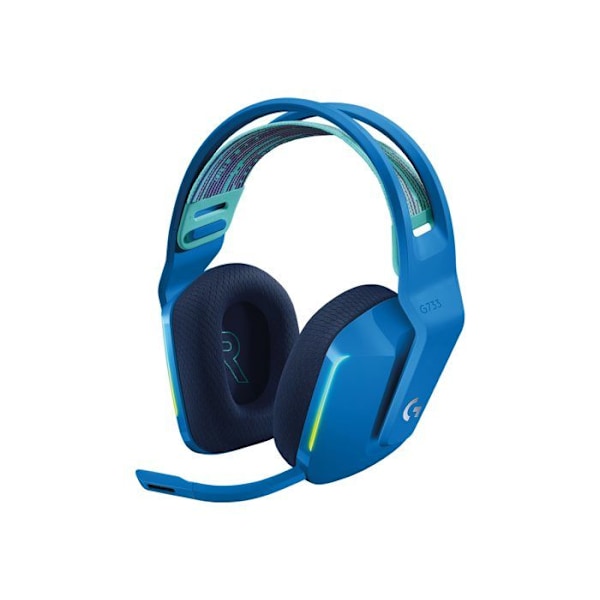 Hörlurar med Mikrofon - Logitech - 981-000943 - Trådbundna - Blå - Volymkontroller