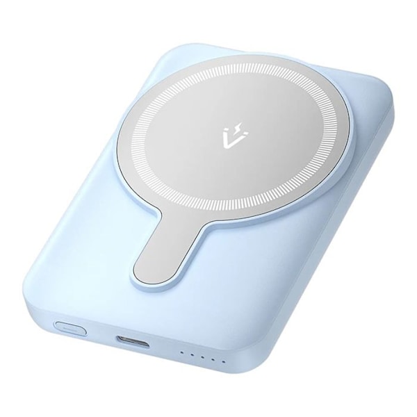 Snabbt laddande extern batteri, 2x Typ-C, 20 W, 5 000 mAh - Vention (FHSL0) - Blå