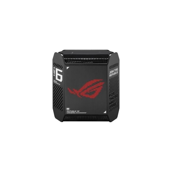 ASUS ROG Rapture GT6 Black - Wi-Fi AX Tri Band 10000 Mbps trådlös router