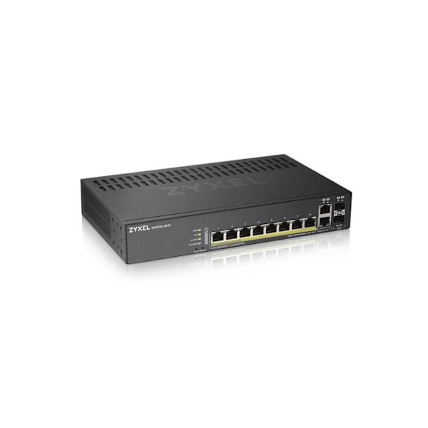 Ethernet-switch - ZYXEL - GS1920-8HPV2 - 8 portar - PoE - Modulär - Informationsteknik Svart