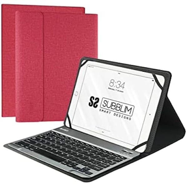 Subblim Funda Con Teclado KEYTAB Pro Bluetooth 10.1" Röd Röd