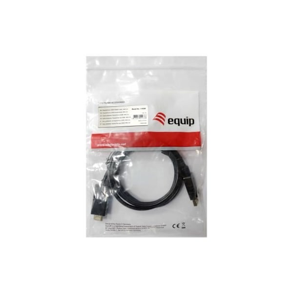 UTRUSTNING 119390 VIDEOKABEL OCH ADAPTER 2 M DISPLAYPORT HDMI SVART