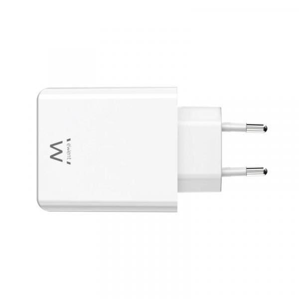 Inomhusladdare - EWENT - EW1328 - Vit - Snabbladdning - Elektrisk skydd Vit