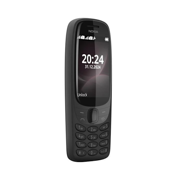 Nokia 6310 2024 Mobiltelefon Svart Skärm 2.8 tum Kamera 0.3 MP
