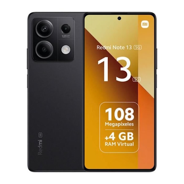 Xiaomi Redmi Note 13 5G 6GB/128GB Svart (Graphite Black) Dual SIM