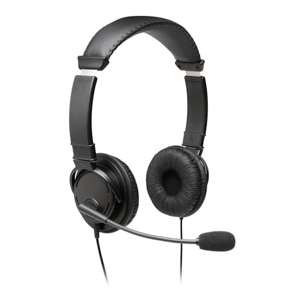 Hi-Fi USB-hörlurar - KENSINGTON - In-ear - Flexibel mikrofon - Vadderad komfort - Svart