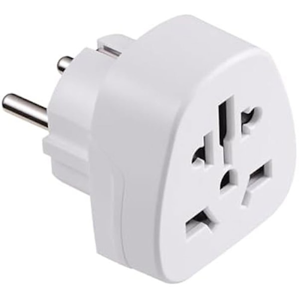 Ewent reseadapter, världsadapter till Europa, USA/UK/AUS/Kina/Japan/Schweiz etc. till Schuko-uttag (FR/IT/ES/DE/EU)